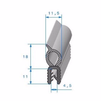Joint de coffre pour Peugeot 204 304 berline