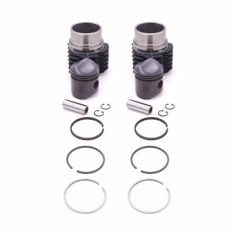 Ensemble chemises pistons ⌀66 Moteur A53 425cc Citroën 2cv4 (AZL/AZU), Dyane